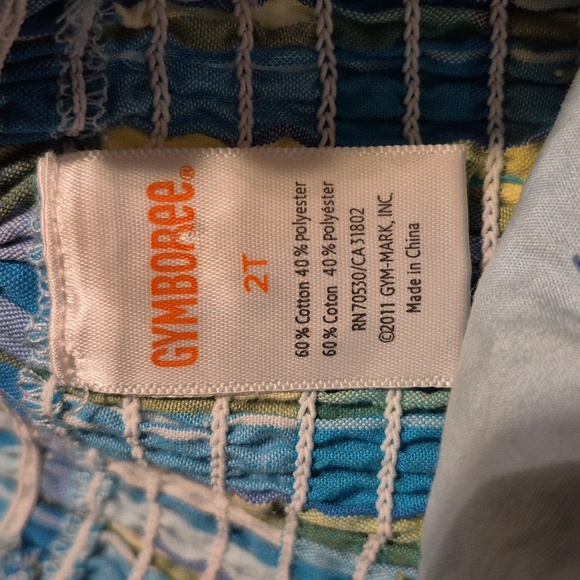 Gymboree girls size 2T Sea Splash line sleeveless smocked dress plaid GUC - Picture 5 of 6